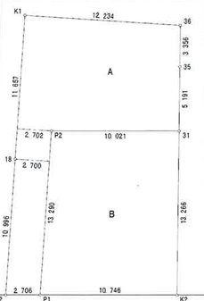 神奈川県川崎市宮前区東有馬2丁目の土地の間取り