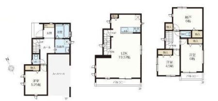 神奈川県横浜市金沢区寺前2丁目の新築一戸建ての間取り