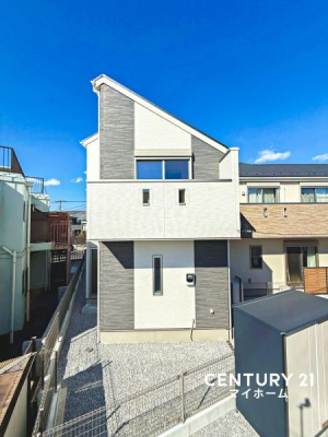 神奈川県横浜市旭区中希望が丘の新築一戸建ての現地外観写真