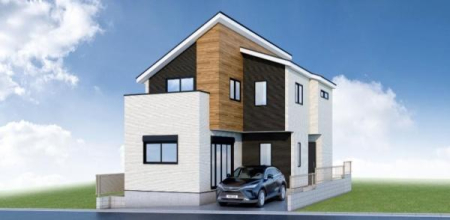 神奈川県横浜市神奈川区白幡仲町の新築一戸建ての完成予想図(外観)