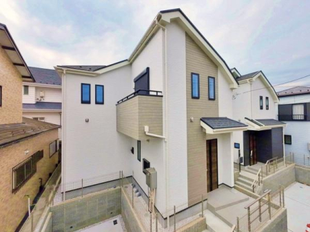 神奈川県横浜市港南区東永谷1丁目の新築一戸建ての現地外観写真