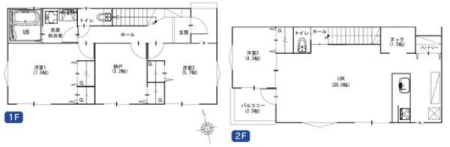 神奈川県川崎市麻生区千代ケ丘6丁目の新築一戸建ての間取り