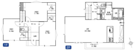 神奈川県川崎市麻生区千代ケ丘6丁目の新築一戸建ての間取り