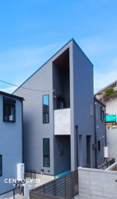 神奈川県横浜市神奈川区菅田町の新築一戸建ての現地外観写真