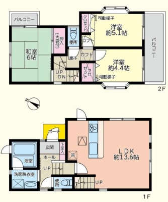 神奈川県横浜市港南区大久保2丁目の中古一戸建ての間取り