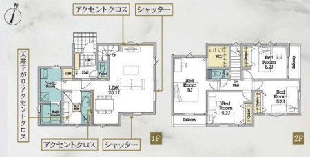 神奈川県横浜市金沢区六浦南1丁目の新築一戸建ての間取り