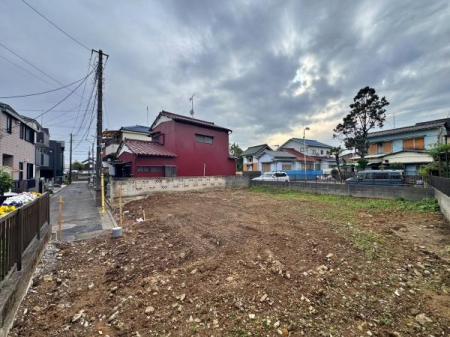 神奈川県川崎市幸区南加瀬5丁目の土地の現地土地写真