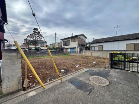神奈川県川崎市幸区南加瀬5丁目の土地の現地土地写真