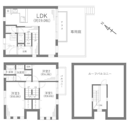 神奈川県藤沢市辻堂東海岸2丁目の中古マンションの間取り