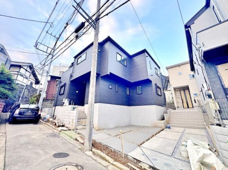 神奈川県横浜市南区庚台の新築一戸建ての現地外観写真