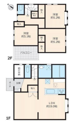 神奈川県茅ヶ崎市南湖5丁目の中古一戸建ての間取り