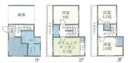 神奈川県横浜市保土ケ谷区霞台の中古一戸建ての間取り