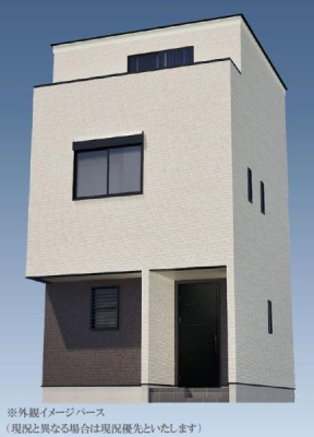 神奈川県川崎市川崎区昭和1丁目の新築一戸建ての現地外観写真