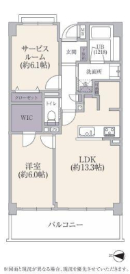 神奈川県川崎市高津区千年の中古マンションの間取り