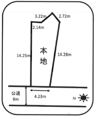 神奈川県横浜市中区本牧三之谷の土地の間取り