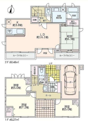 神奈川県川崎市宮前区野川台3丁目の中古一戸建ての間取り